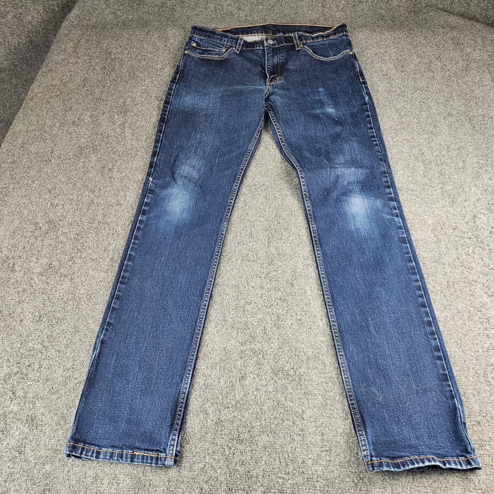 Levis 511 Slim Fit Jeans Mens 34x34‎ Dark Wash Denim Pants 511-1322